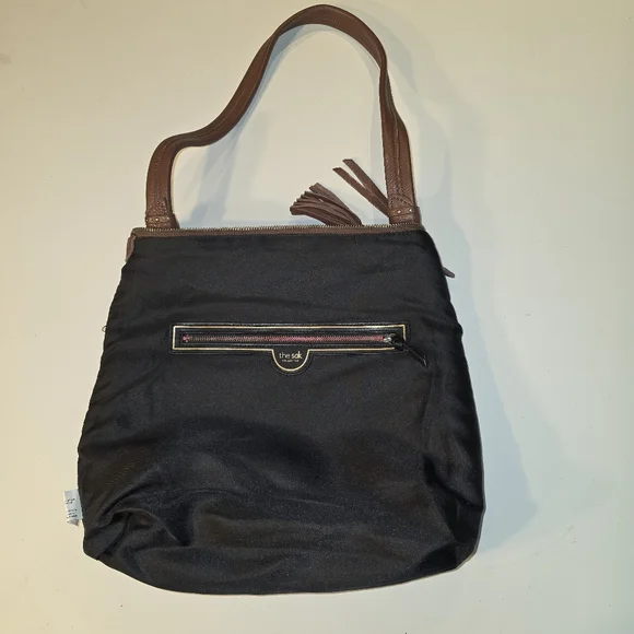 The Sak Collective Brown Leather Hobo Bucket Bag Purse - Picture 11 of 11